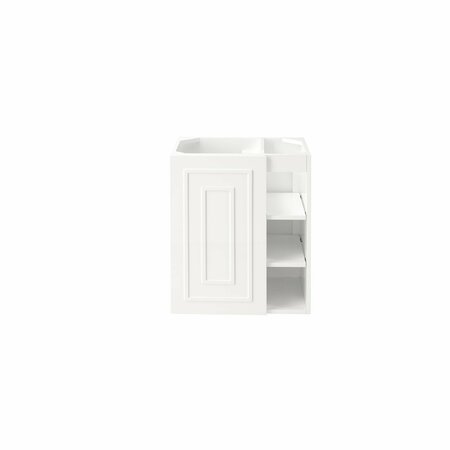 JAMES MARTIN VANITIES Alicante 24in Single Vanity Cabinet, Glossy White E110-V24-GW